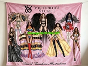 Victoria's Secret Fashion Show Fleece Throw Blanket V108